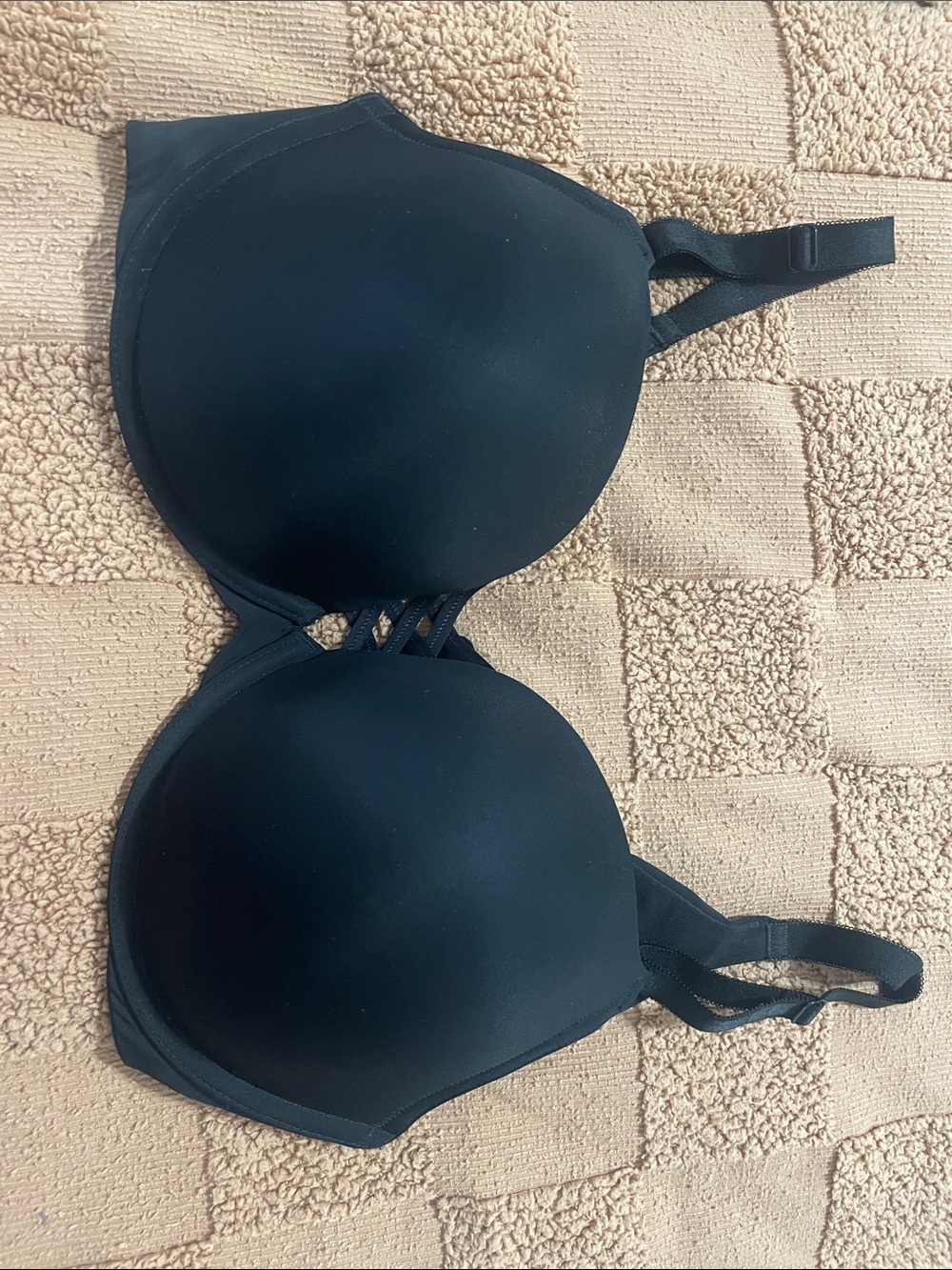 Black Smooth Padded Everyday Bra with Light Support